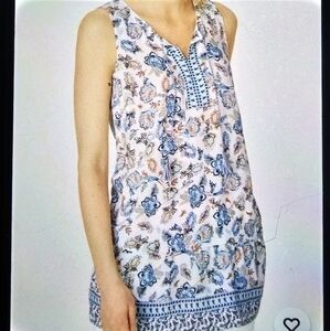 J.‎ Jill Paisley Floral Sleeveless Top-Size XS
